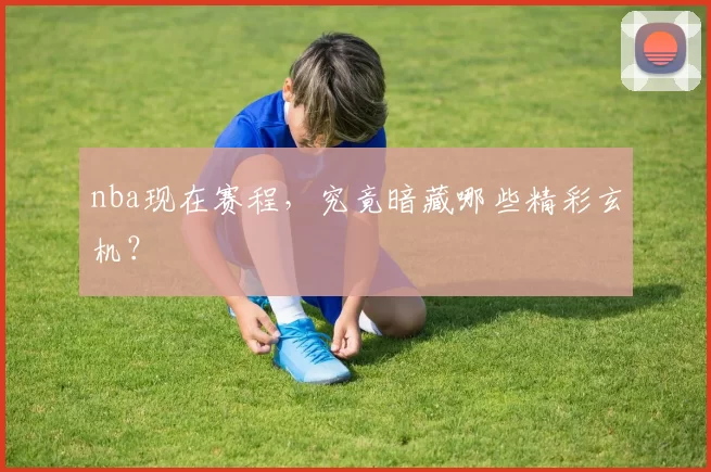 nba现在赛程，究竟暗藏哪些精彩玄机？